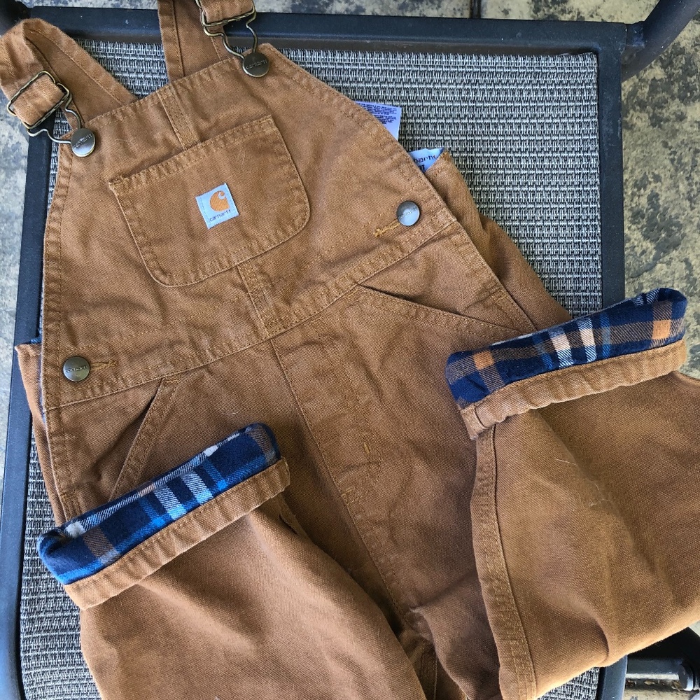 Carhartt Classic Flannel Lined Bib Overalls